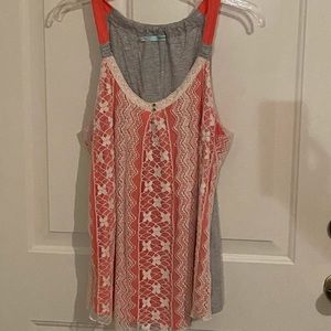 Maurice’s Peach lace tank
